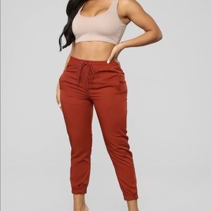 **NEW FASHION NOVA** Burgundy Jogger